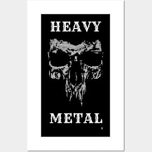 Musical skull, HEAVY METAL Posters and Art